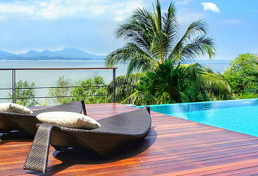 Luxury poolside resort in Thailand